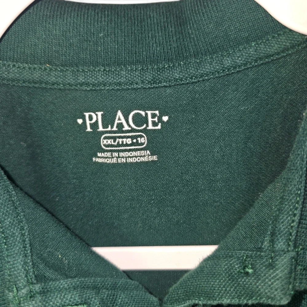 The Children's Place French Toast School Uniform Polo Shirts Girls XXL Green 2pk
